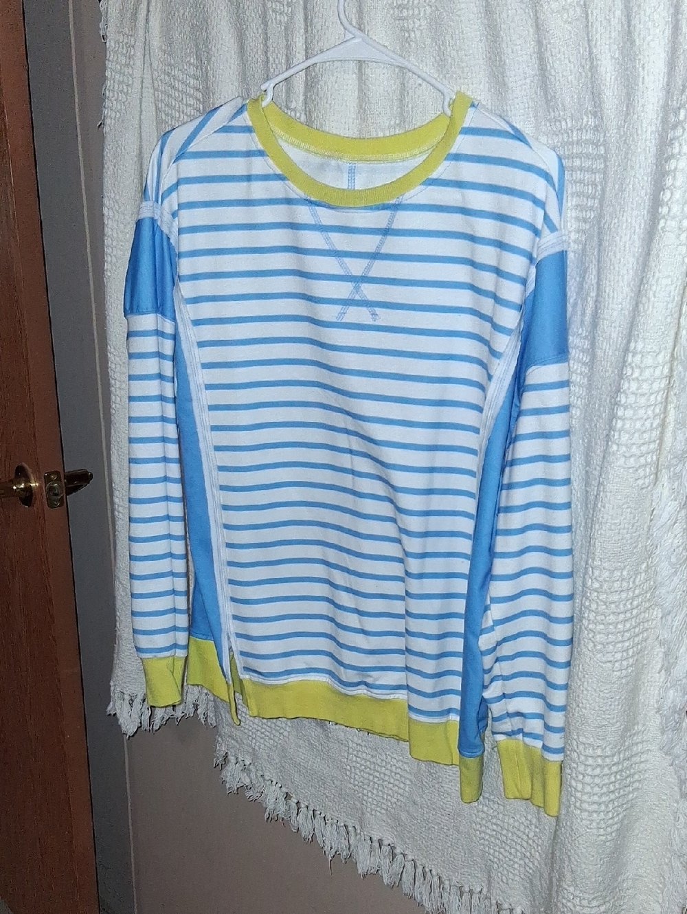 Blue Stripe Sweatshirt